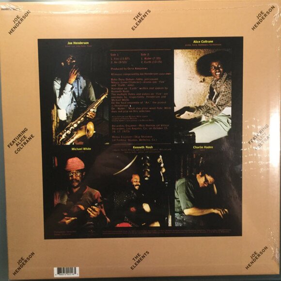 Joe Henderson Featuring Alice Coltrane – The Elements (2018) New Sealed Vinyl LP - Picture 2 of 2